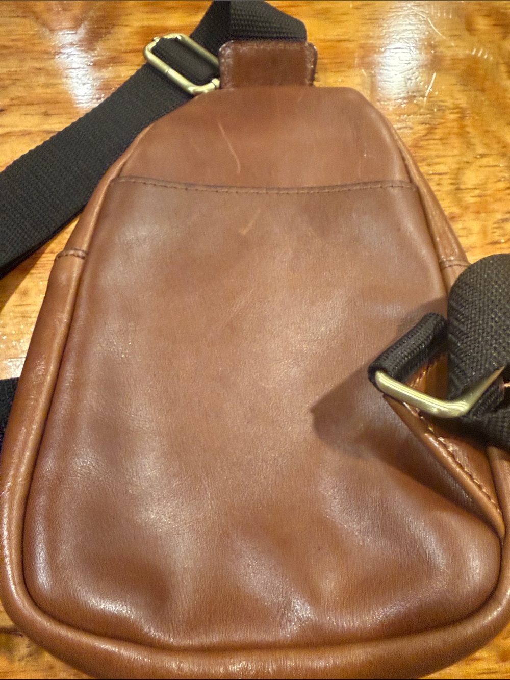 Patricia Nash Brown Leather Sling Bag - Casual Everyday Carry - Picture 3 of 10